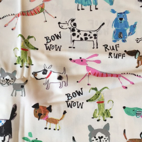 Painted Dog Print Duck Cloth Fabric - Picture 12 of 13